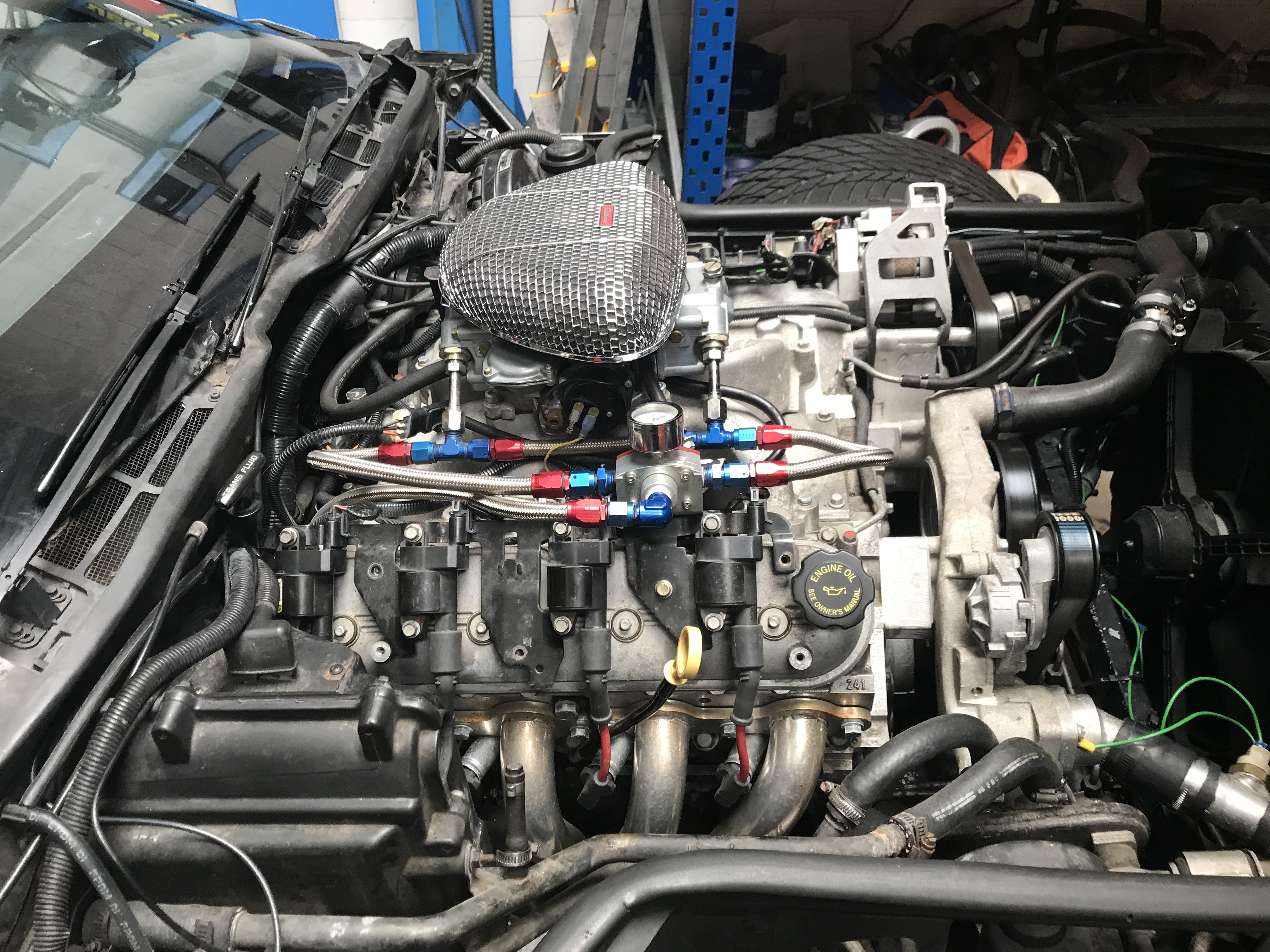 C4 Chevrolet Corvette uit 1986 met LS6 motor